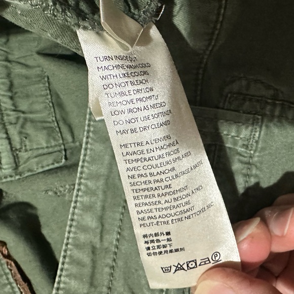 Anthropologie PilcroThe Wanderer Side-Striped Cargo Pants Olive Moss Green Sz 30 - Picture 11 of 13